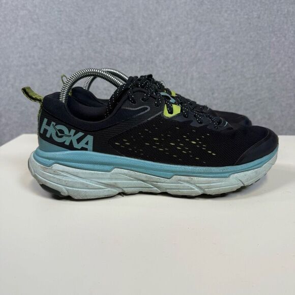 Hoka One One Mens 7.5 ATR 6 1106512 Black Athletic Running Shoes Sneakers - Picture 1 of 8